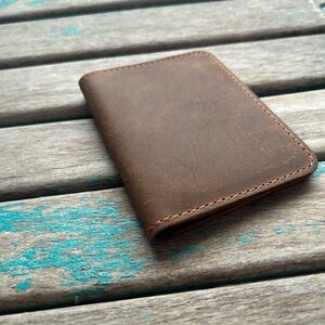 Leather Wallet - Hidden Message Wallet “I AM LOVED”- One of a Kind - NEW